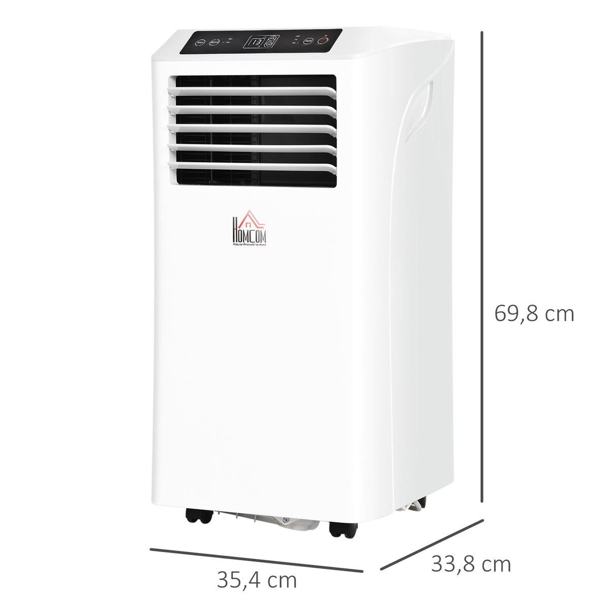 Mobile Air Conditioner 2.6 Kw 3-In-1 Air Conditioner Cooling Dehumidification And Ventilation 12-18㎡ 24H Timer With Remote Control 2 Speed Levels