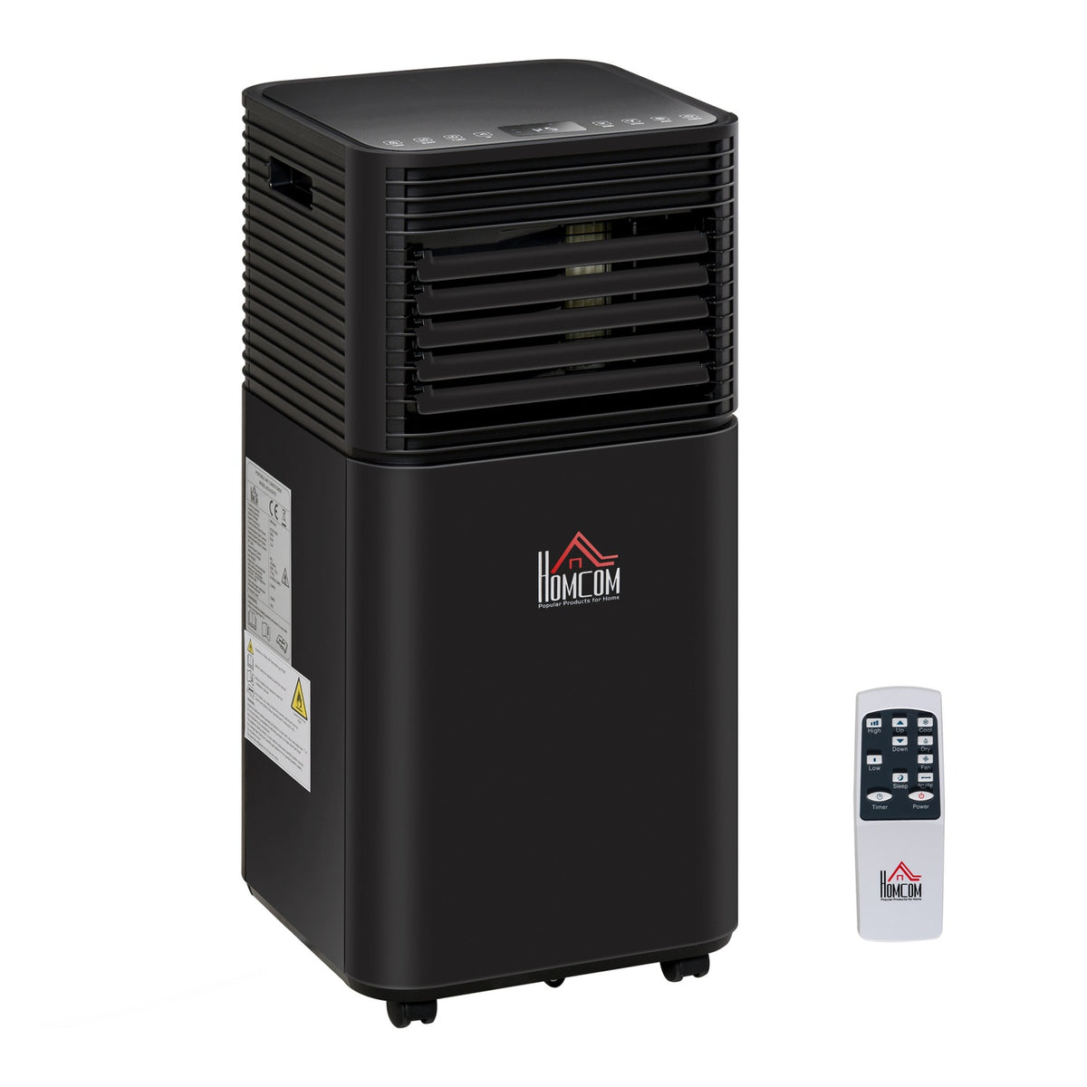 Mobile Air Conditioner 8000Btu 4-In-1 Air Conditioner With Remote Control, Cooling, Ventilation, Dehumidification And Sleep Mode, 24H Timer 860W Led Display
