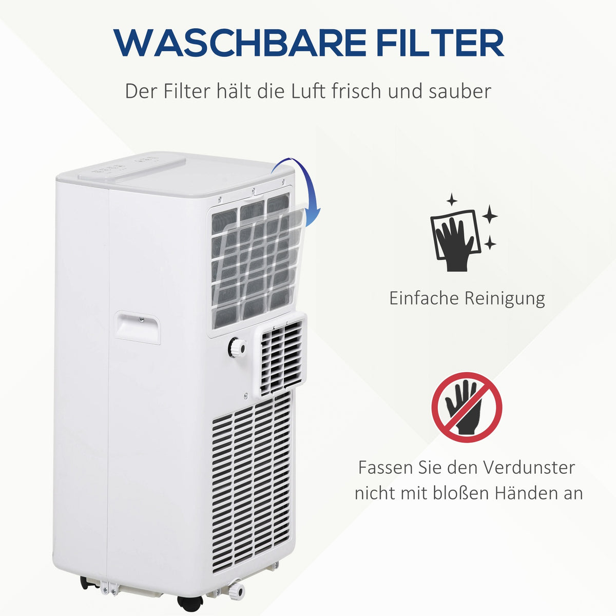 Mobile Air Conditioning 4-In-1 Air Conditioning Unit With Remote Control 24H Timer And Exhaust Hose 2 Speed Levels 560W Abs 32.8 X 30.5 X 67.8 Cm