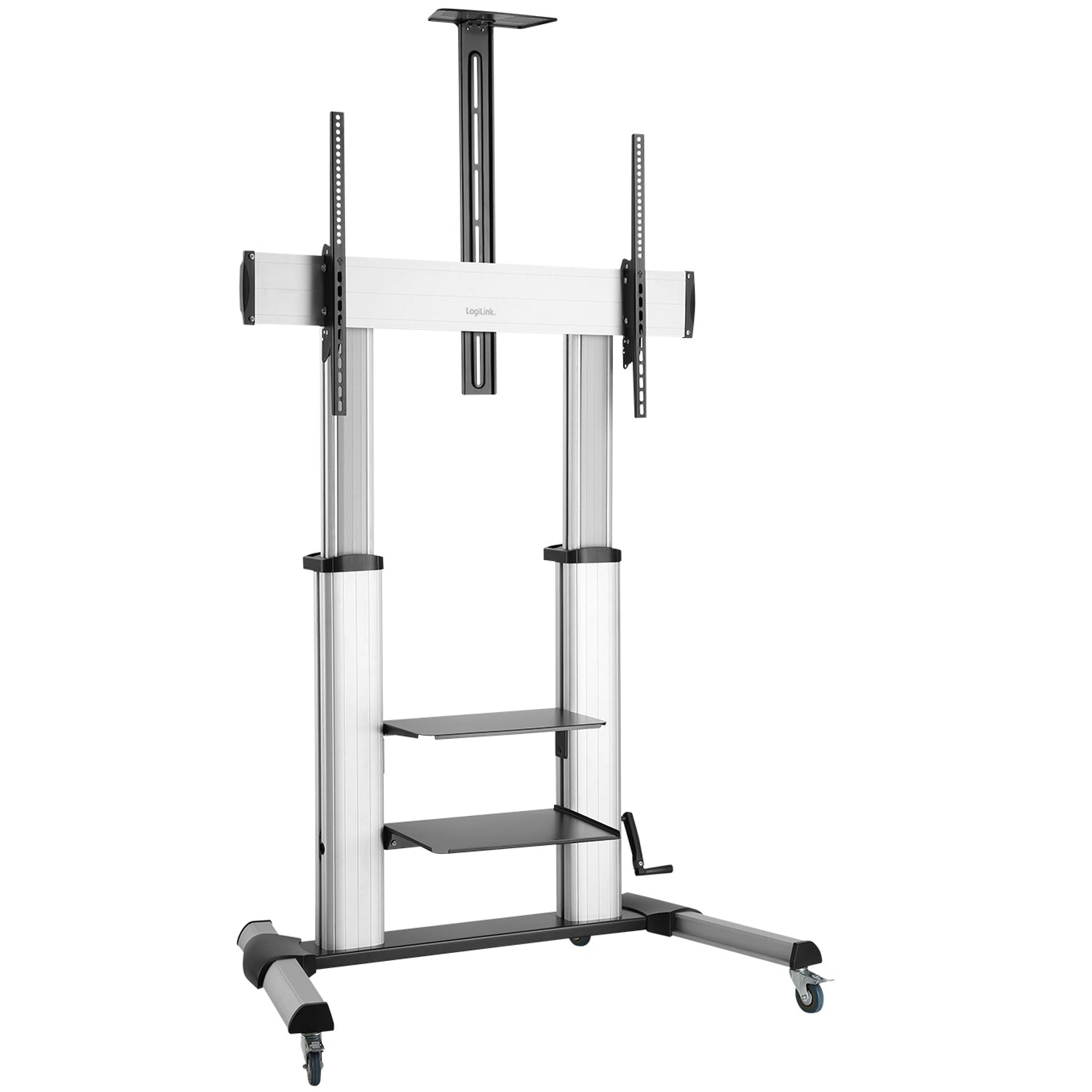 Mobile TV Stand with Wheels, 60-100"", 100kg Capacity