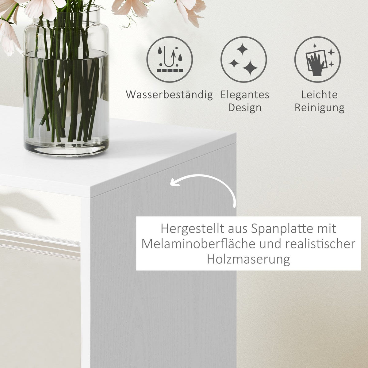 Mobile Wardrobe Wardrobe Cabinet with Shelf 4 Swivel Wheels for Living Room Bedroom Aluminum Alloy 60 x 40 x 127 cm White