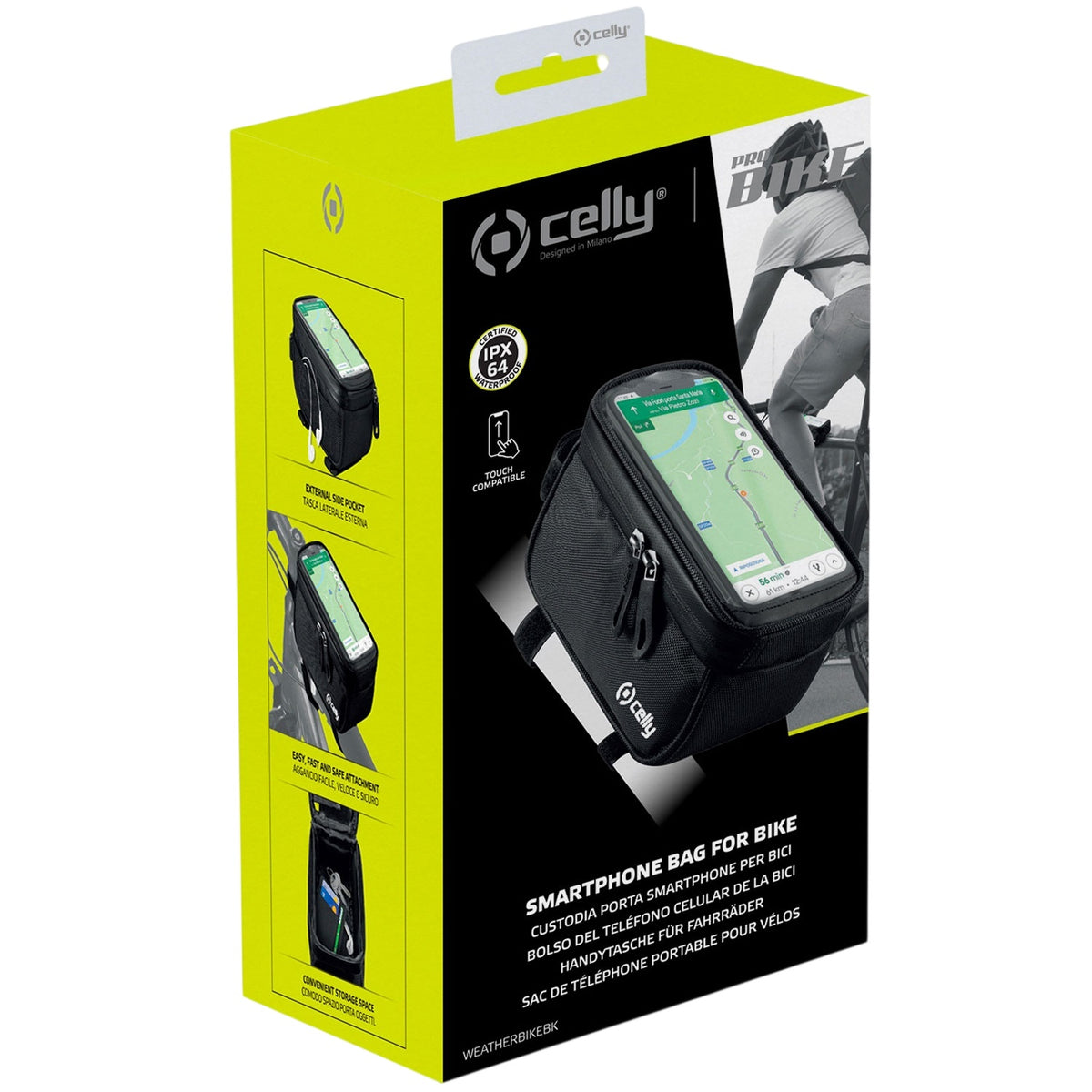 Mobile holder/Waterproof bag for bicycle IP64