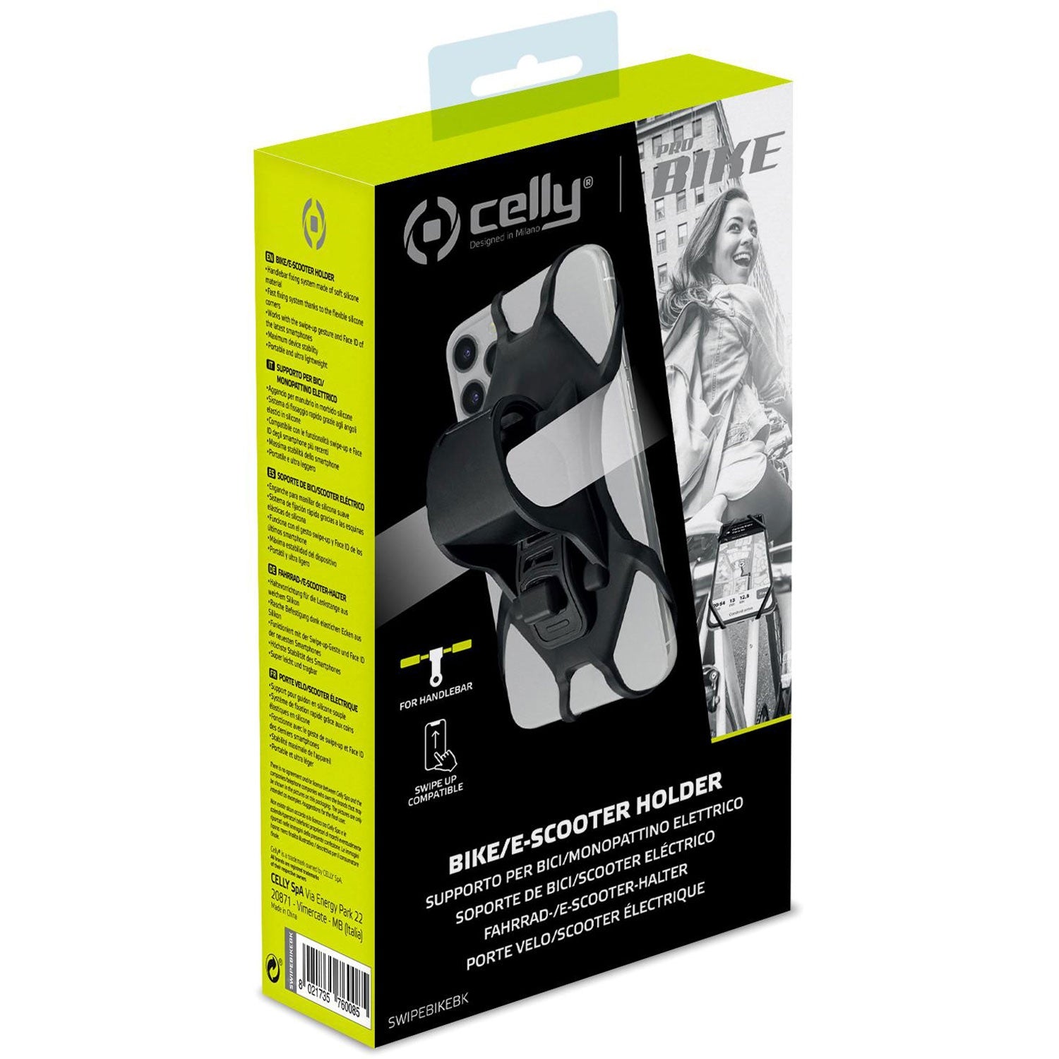 Mobile holder for handlebars on a bicycle/e-scooter