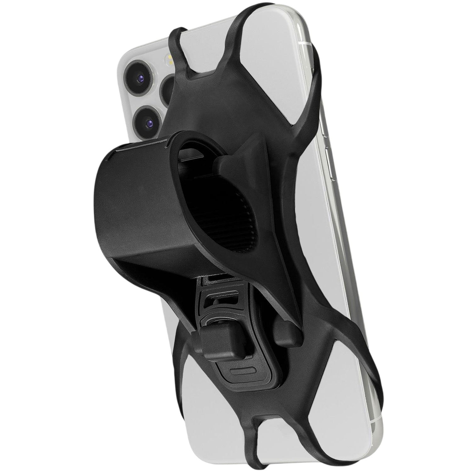 Mobile holder for handlebars on a bicycle/e-scooter