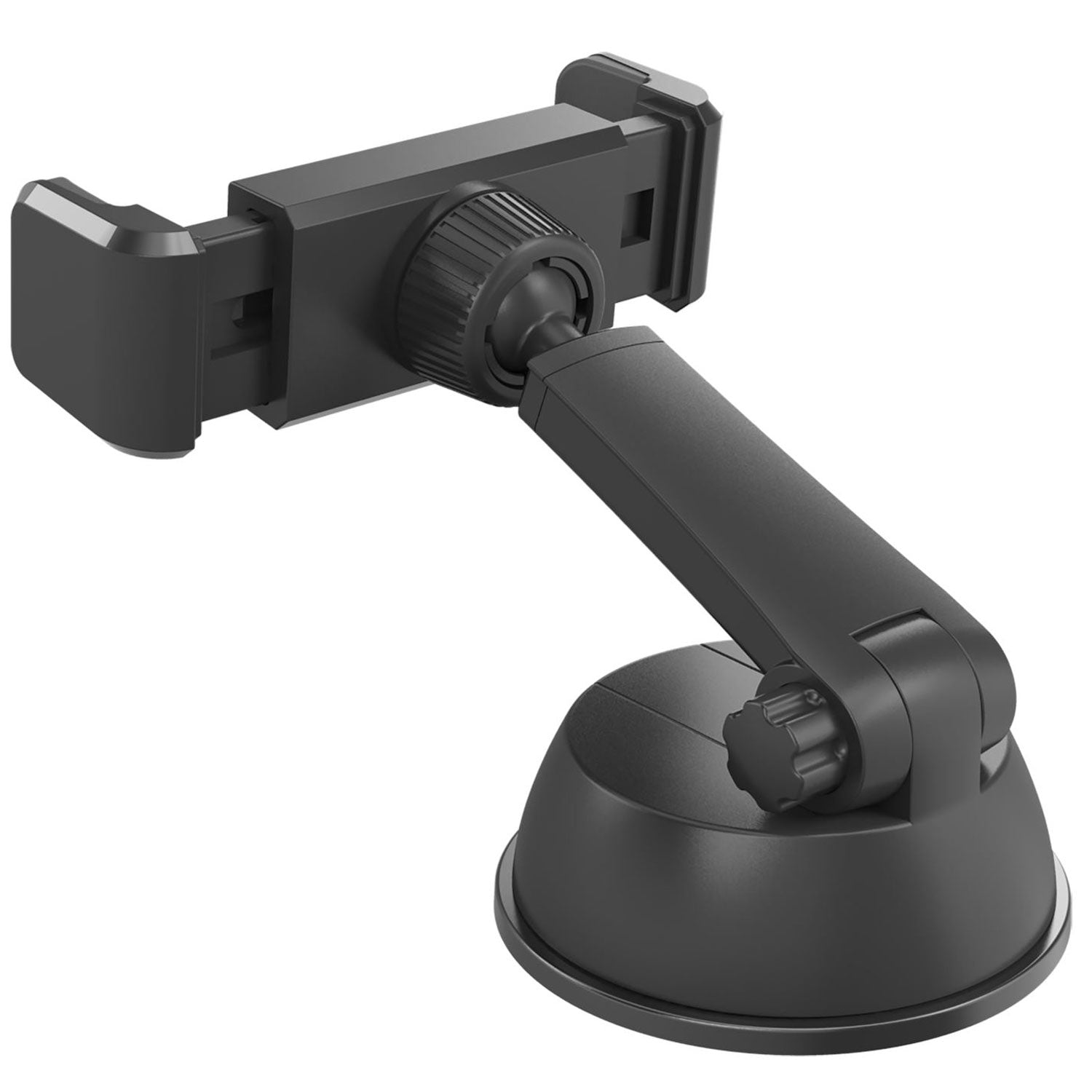 Mobile phone holder with suction plug