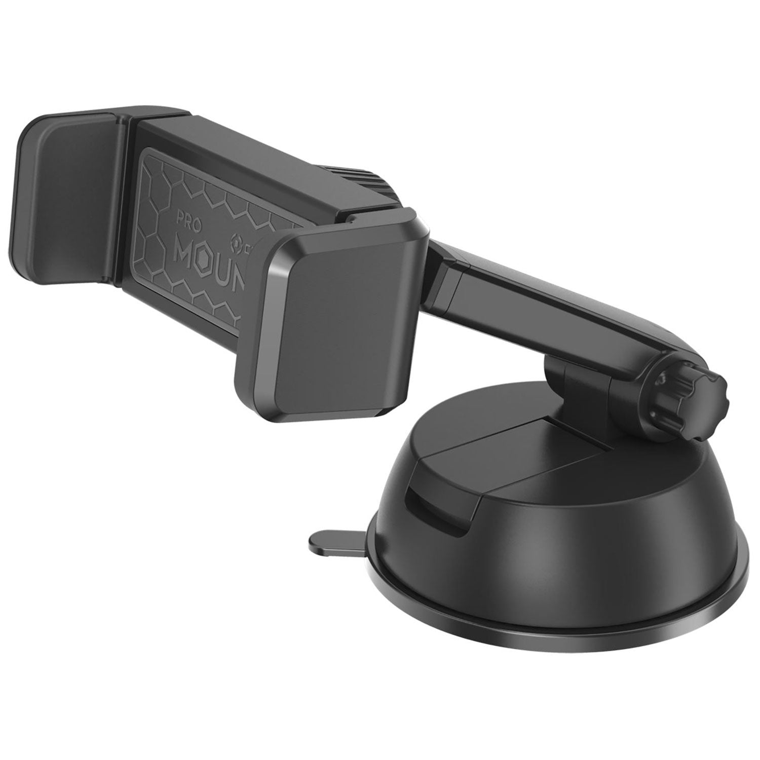 Mobile phone holder with suction plug