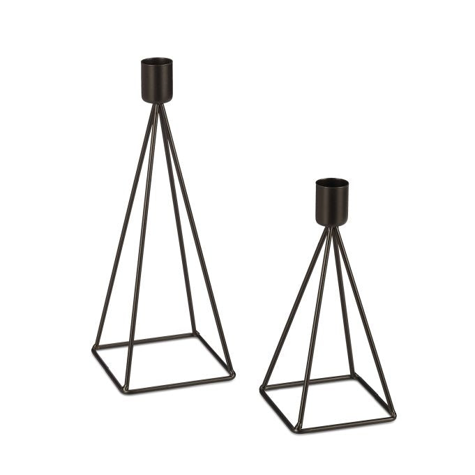 Modern candle holder, set of 2