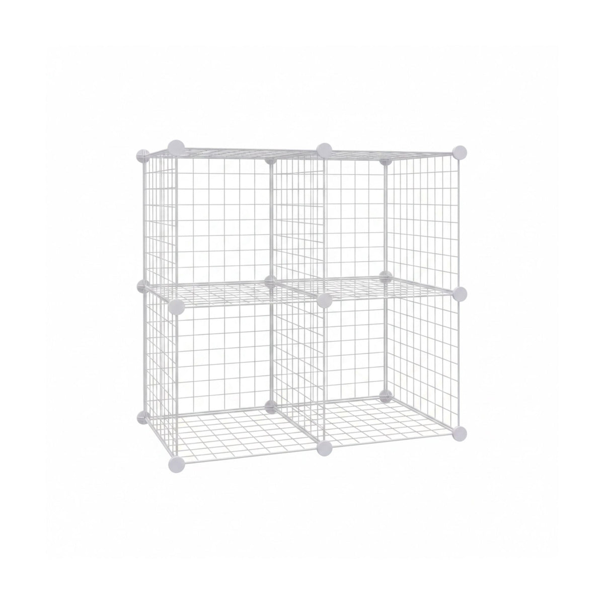 Modular Wire Cube Shelving, Metal, Click-Fit Storage
