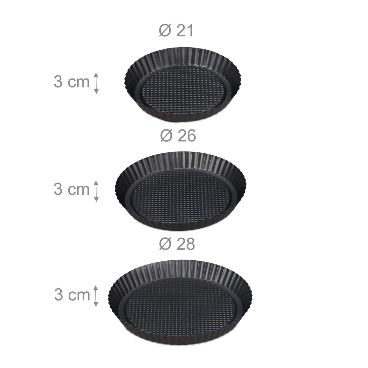 Mold for fruit base in different sizes Sizes set of 3