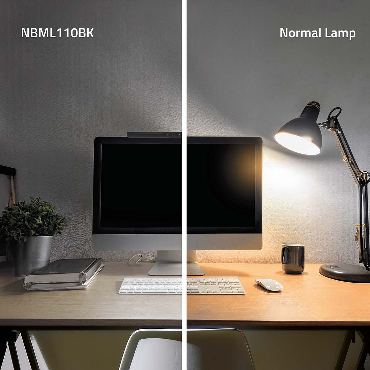 Monitor Light Bar | 40 cm | Dimmable | LED | Touch control | ABS / Aluminium