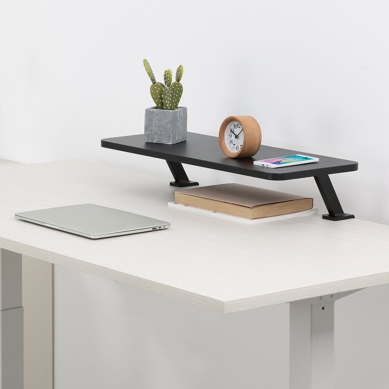 Monitor shelf 650x260mm Black