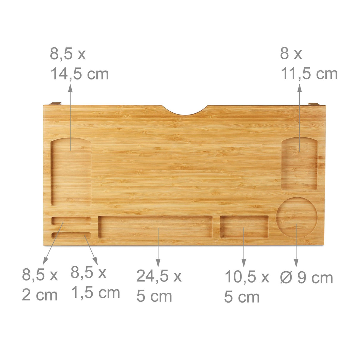 Monitor stand in bamboo