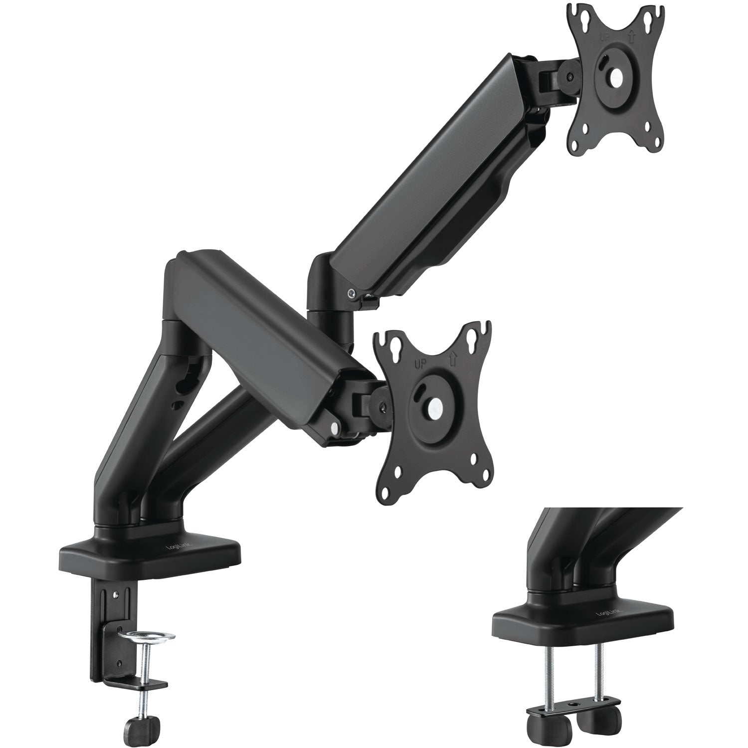 Monoarm double with spring 17"-32" Black