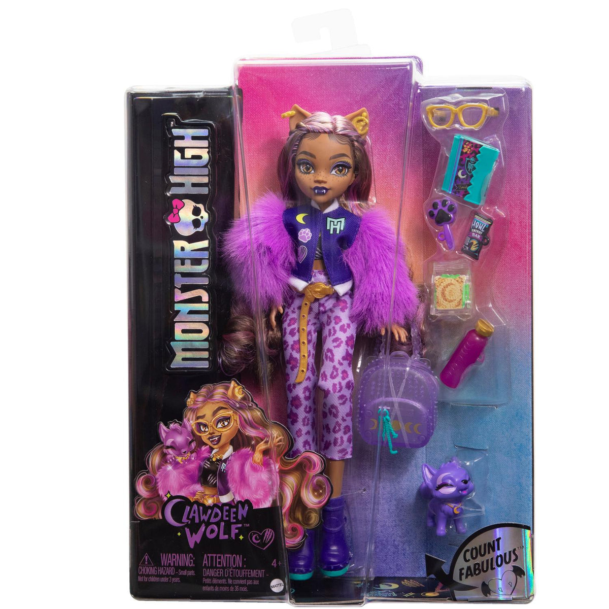 Monster High Clawdeen Doll with Pet & Accessories