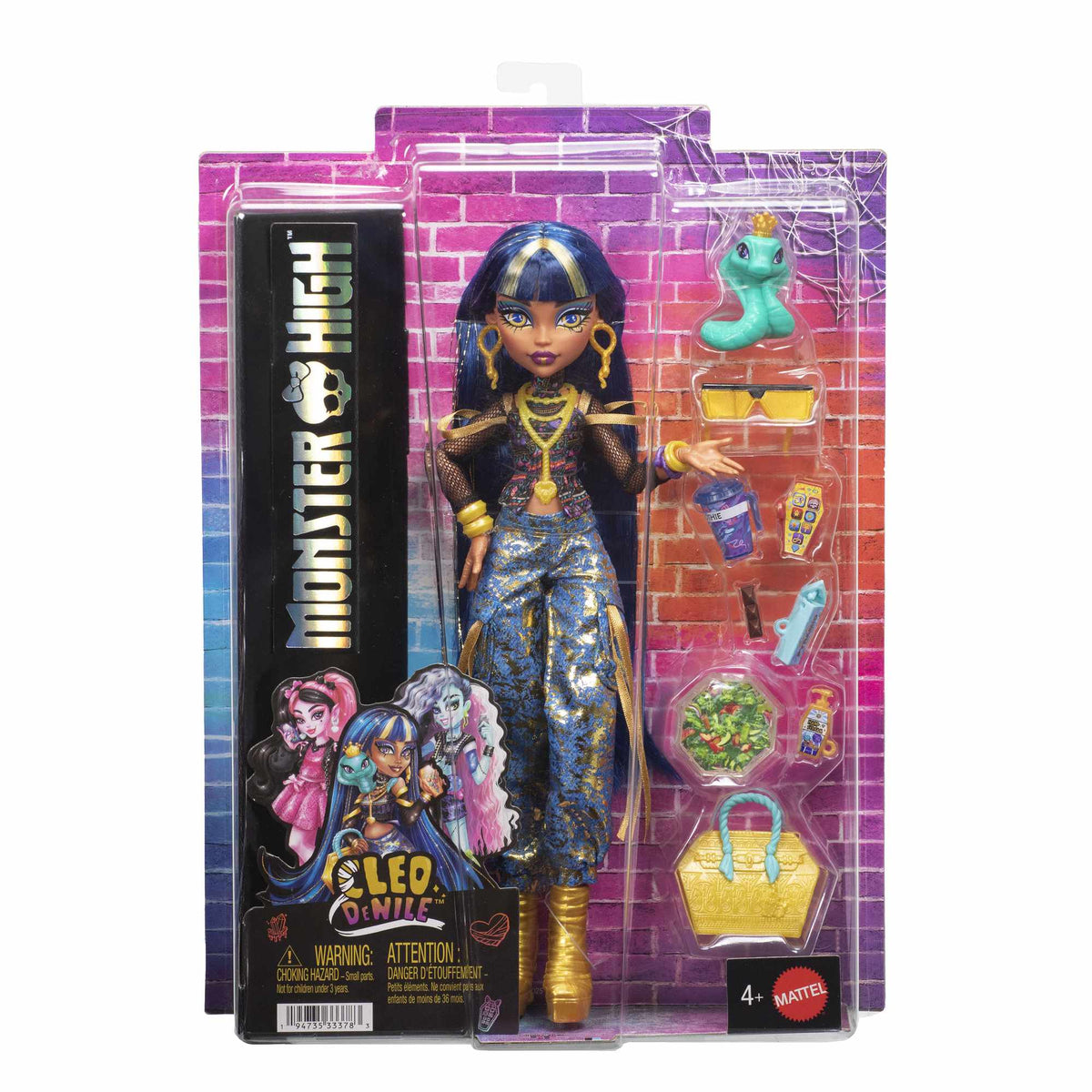Monster High Cleo Doll with Pet Snake & Accessories