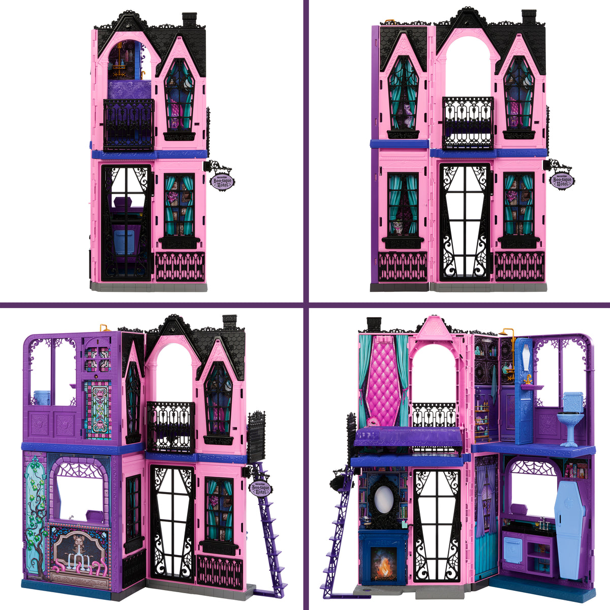 Monster High Doll Hotel with 5 Play Areas and Furniture