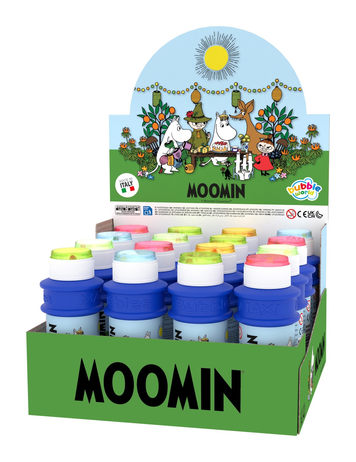 Moomin Bubble Liquid, 175ml, Fun Summer Activity