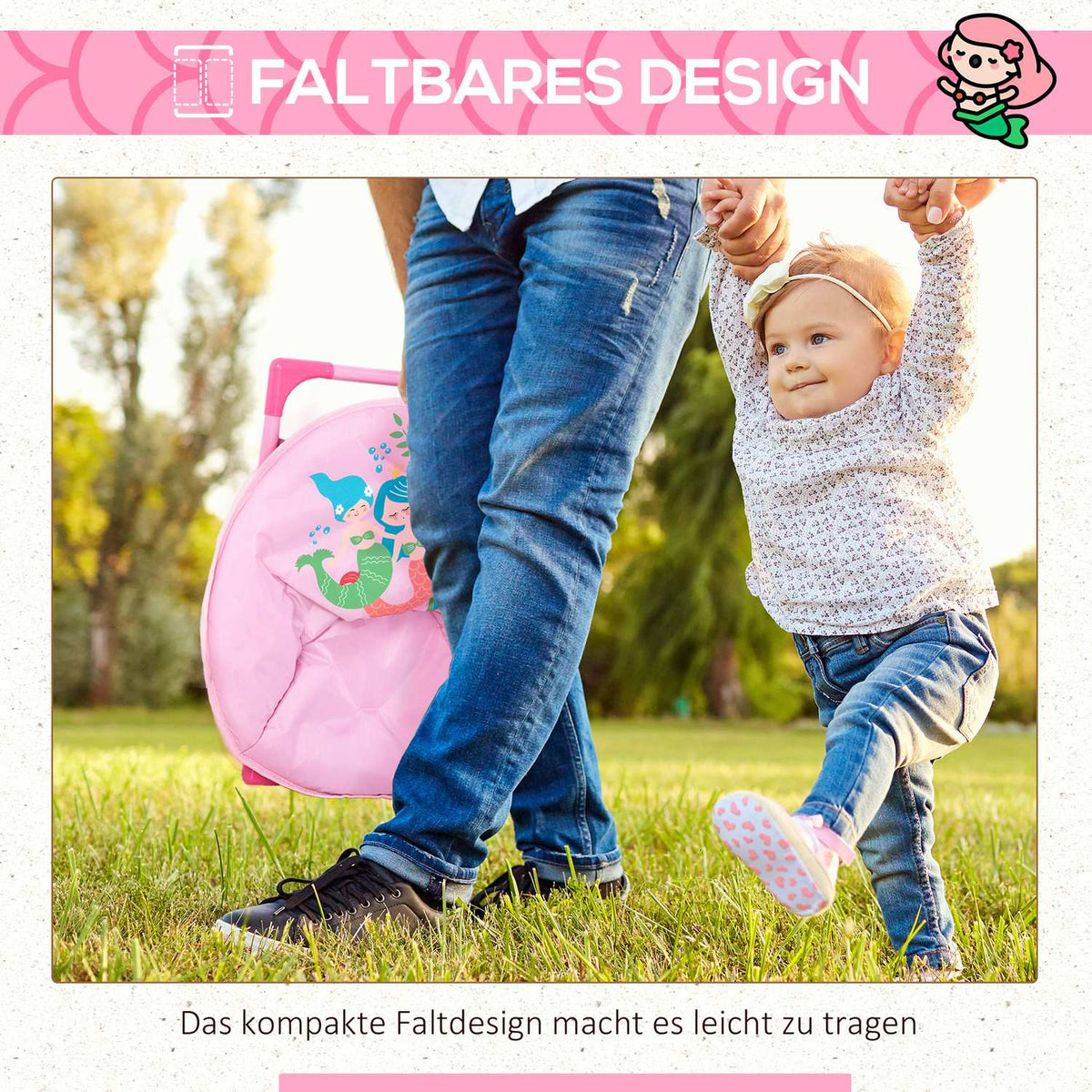 Moonchair Foldable Camping Chair For Children, Moon Chair, Indoor & Outdoor, Steel, Pink, Ø50 X 49H Cm