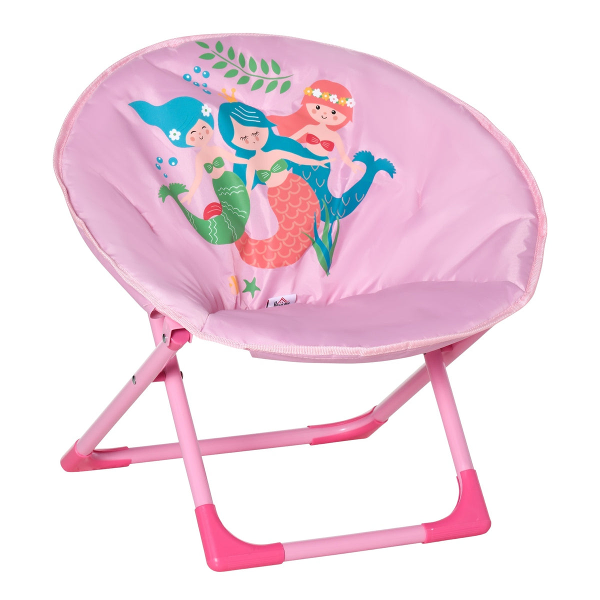 Moonchair Foldable Camping Chair For Children, Moon Chair, Indoor & Outdoor, Steel, Pink, Ø50 X 49H Cm
