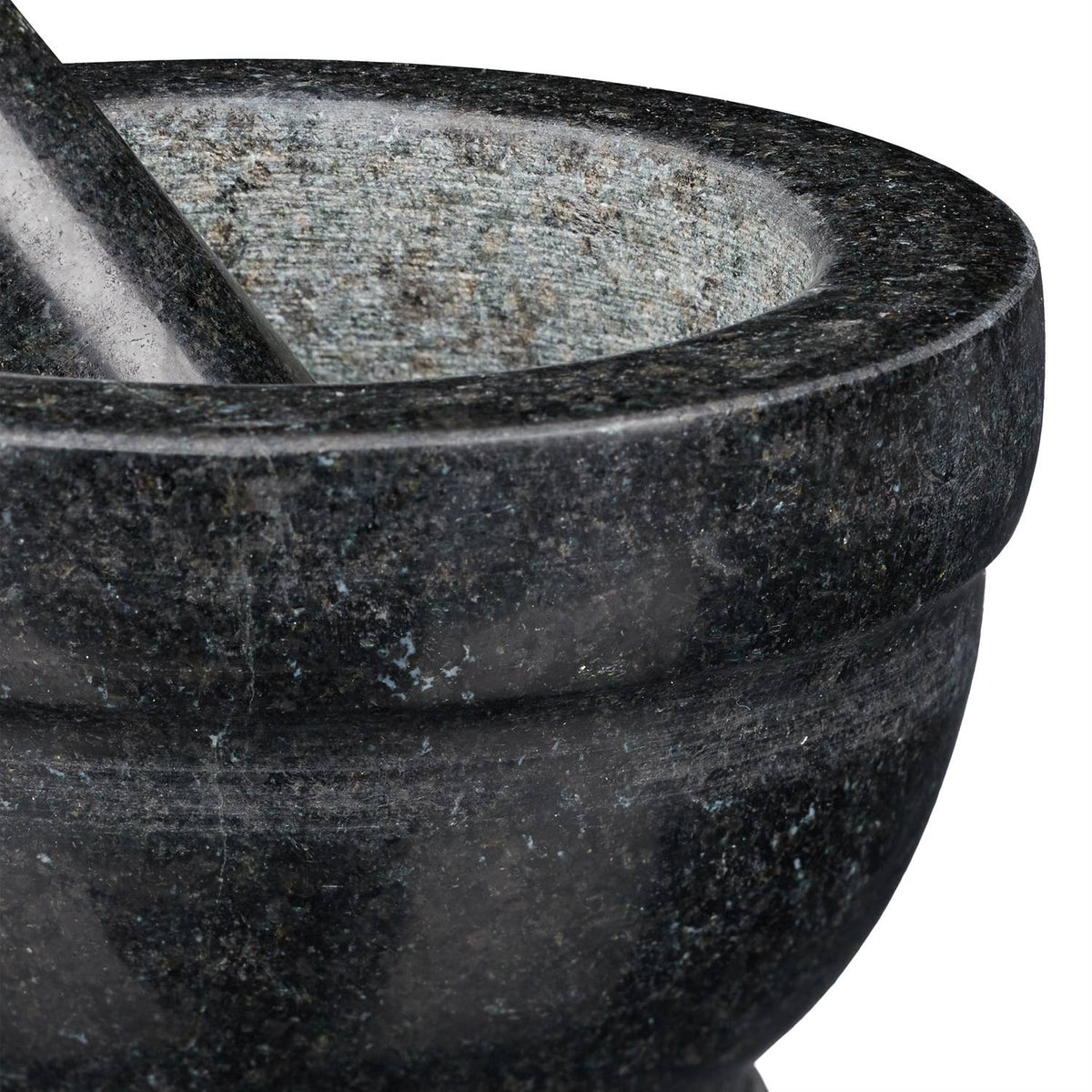 Mortar granite with impact