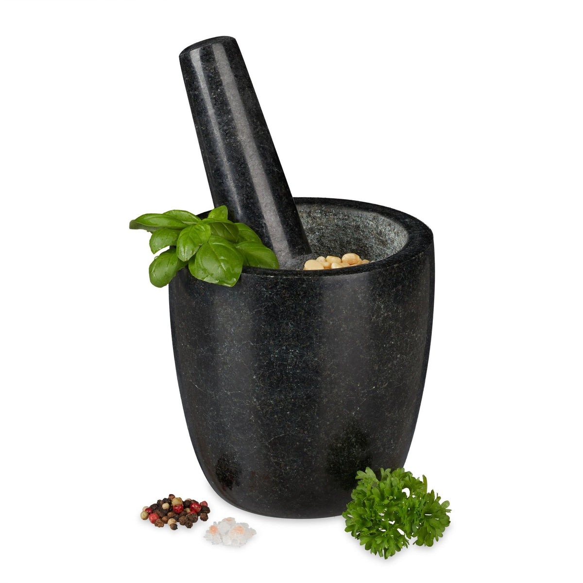 Mortar granite with impact