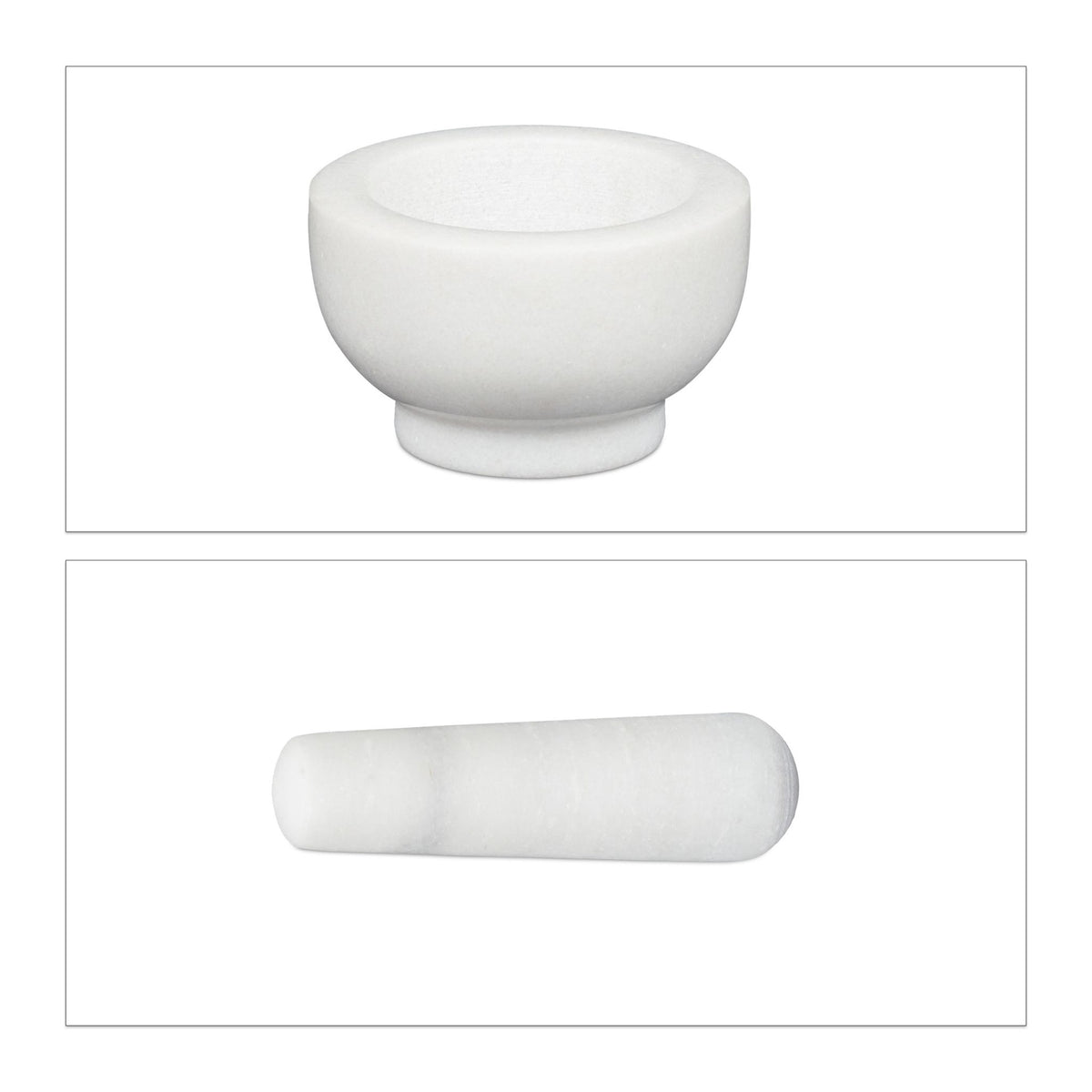 Mortar marble with impact