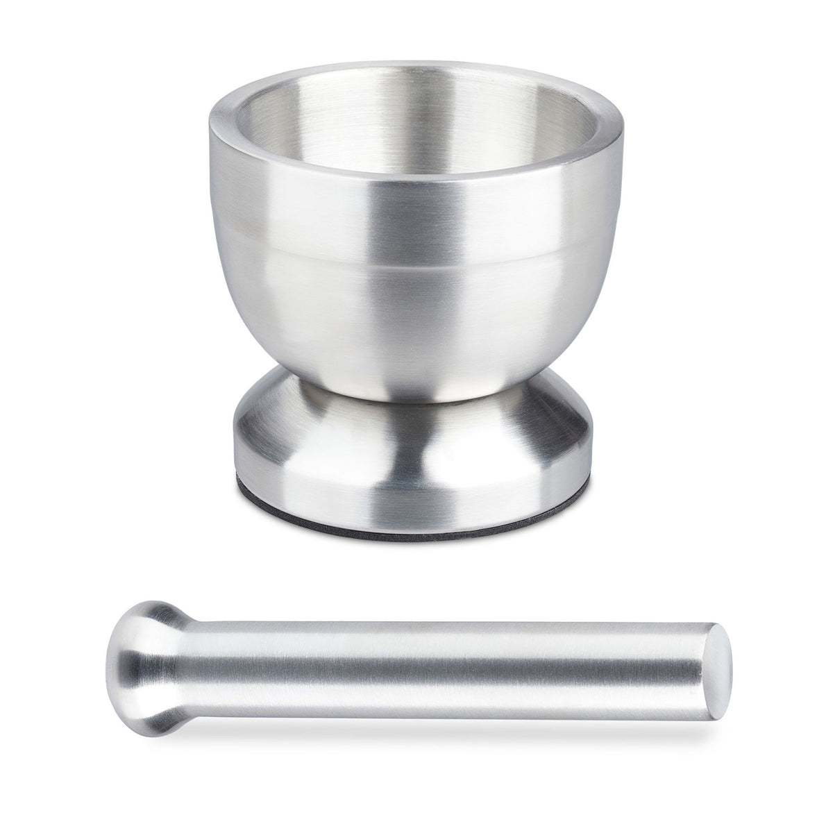 Mortar with impact in stainless steel