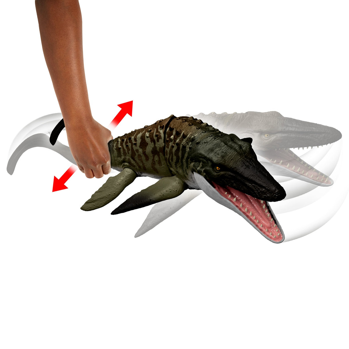 Mosasaurus Dinosaur Toy, Movable Jaws, 45cm