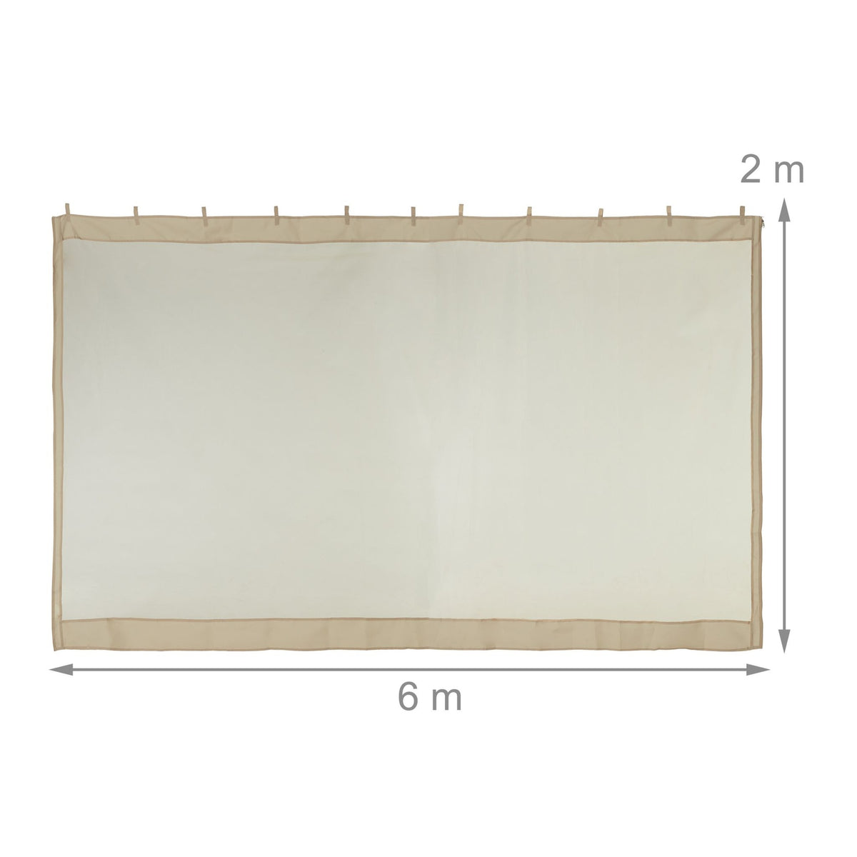 Mosquito Net for 3x3m Pavilion Beige