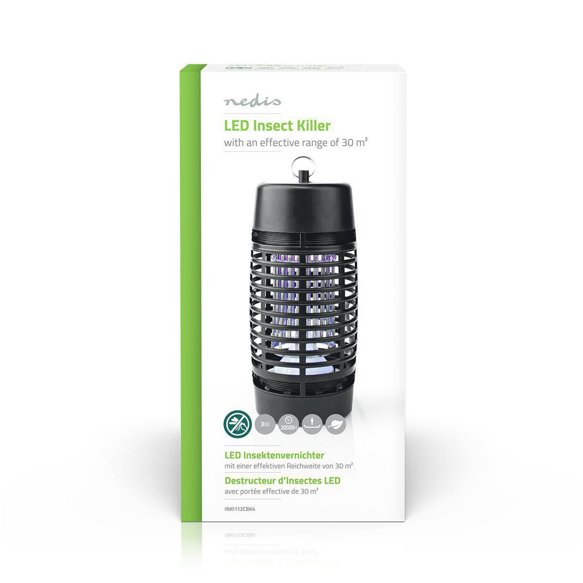 Mosquito Stop light trap | 3 W| Lamp type: LED lamp | Effective range: 30 m² | Black