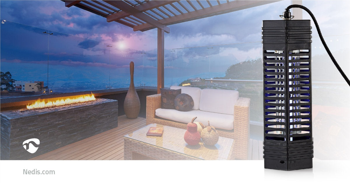 Mosquito Stop light trap | 6 W| Lamp type: F6T5/BL | Effective range: 50 m² | Black