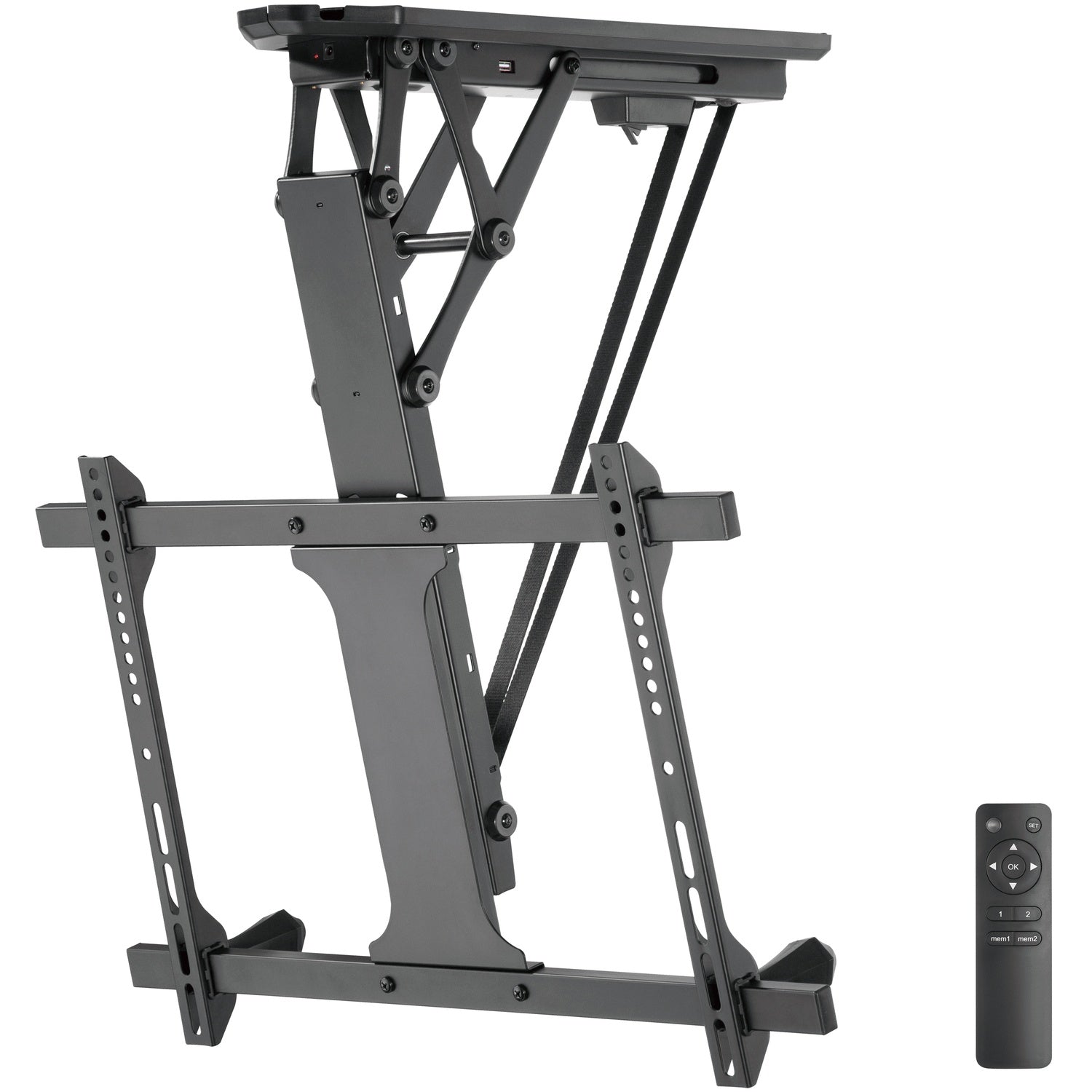 Motorized flip-down ceiling mount TV 32-70" Tuya