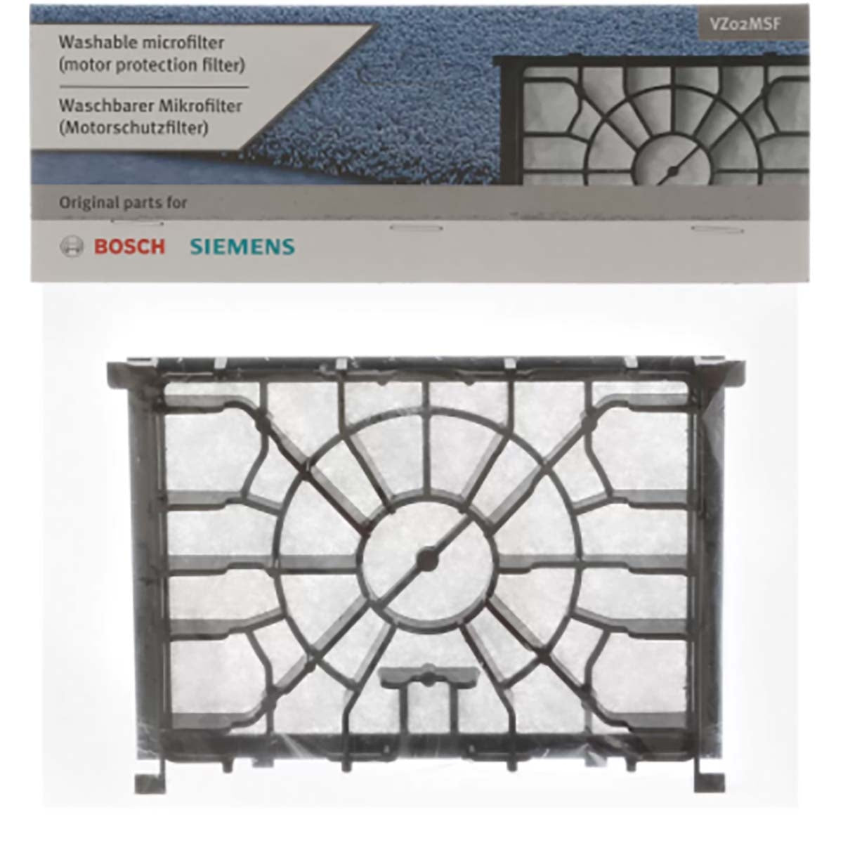 Motor protection filter for vacuum cleaner VZ02MSF