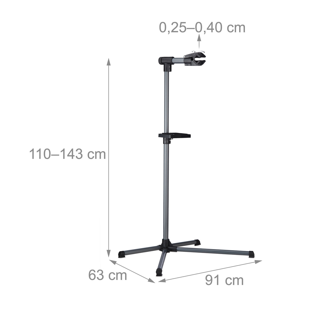 Mounting stand for bicycle with tray