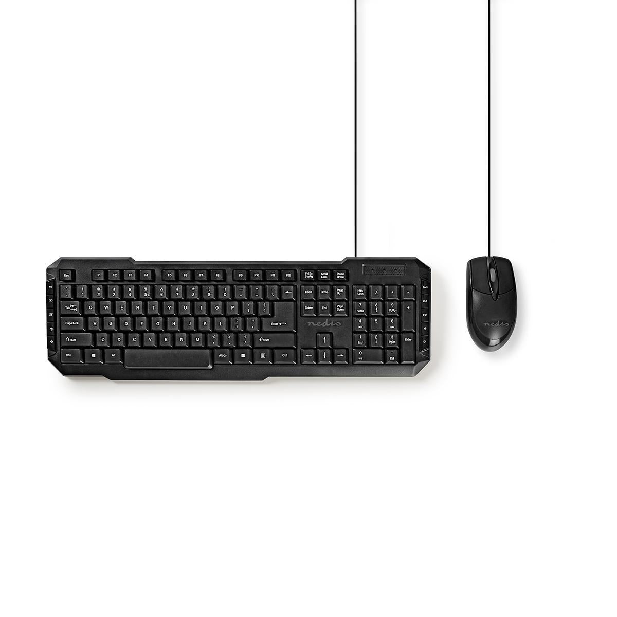Mouse and Keyboard | Wire bound | Mouse and keyboard connection: USB | 800 dpi | US International | US Layout