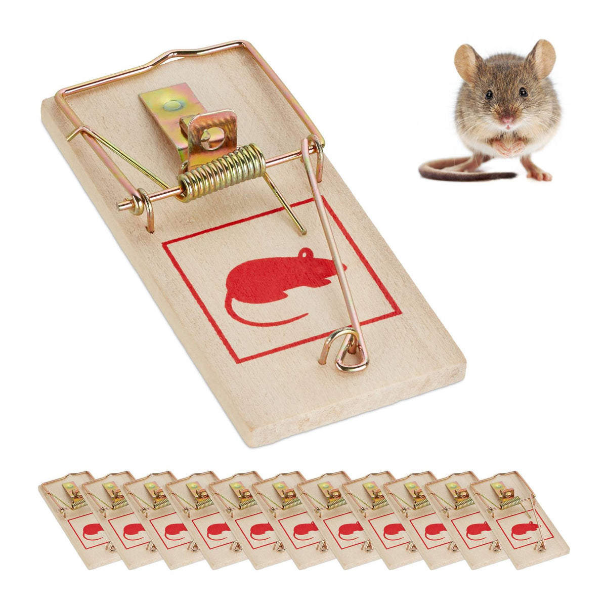 Mousetrap Wooden set of 12 pcs