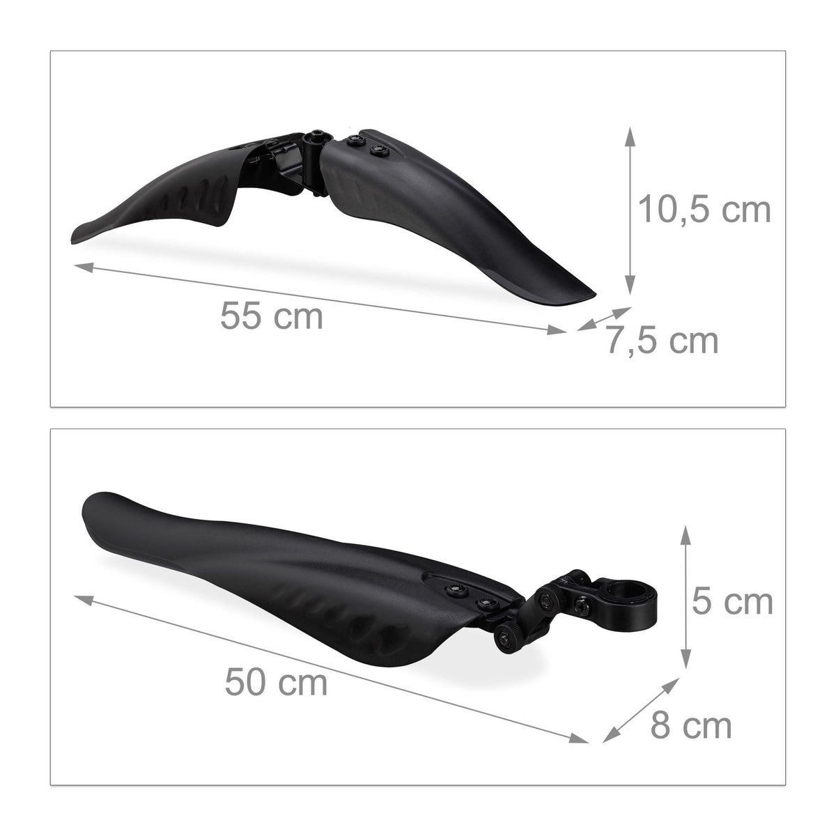 Mudguard set front and rear