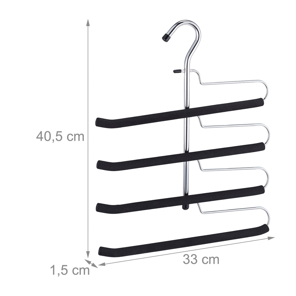 Multiple trouser hangers set of 3