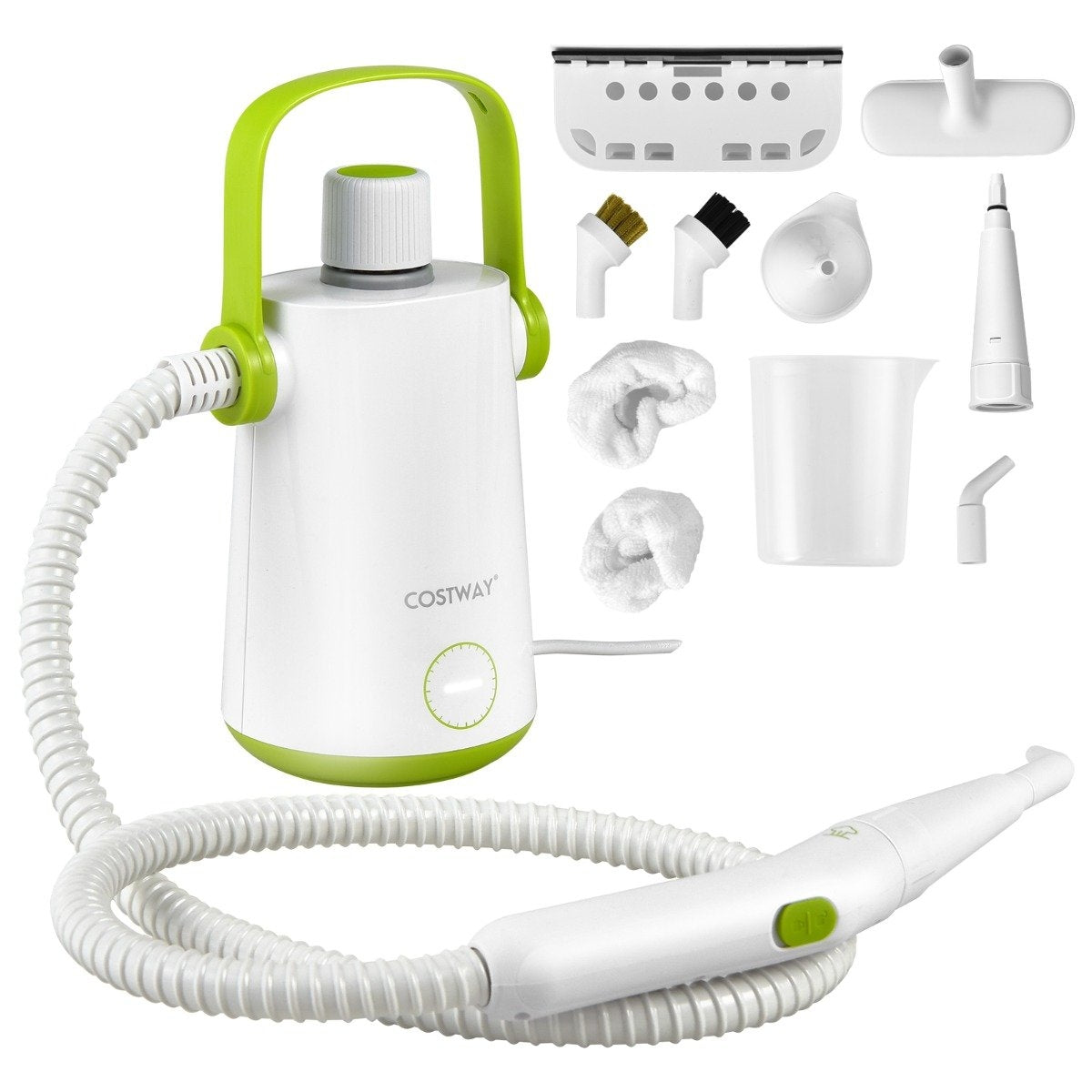 Multi-purpose steam cleaner portable handheld steam cleaning machine with 1000 W power green