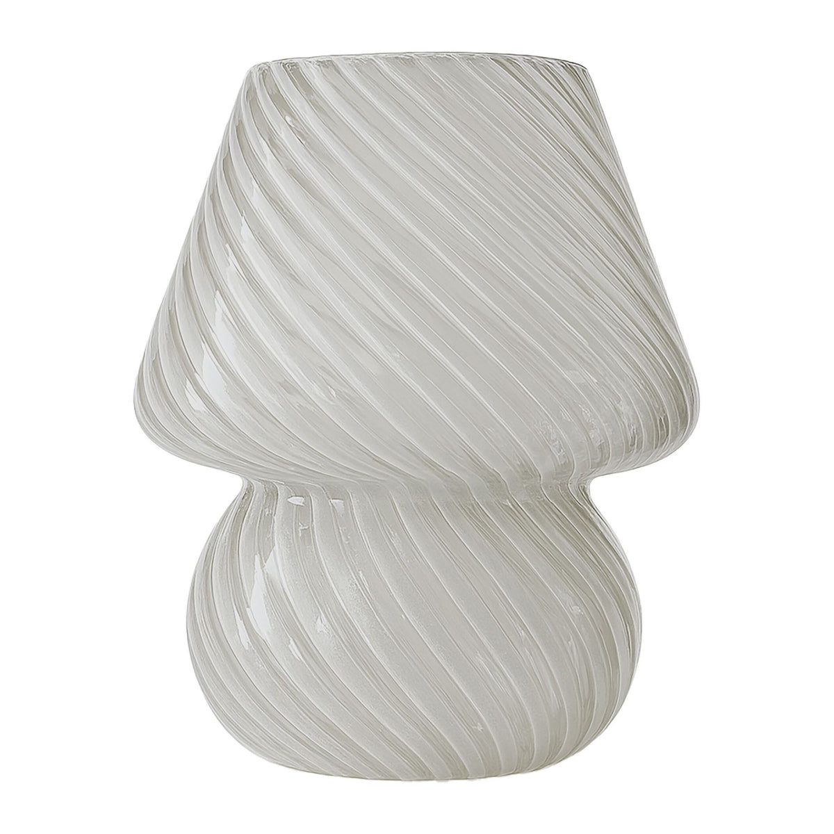 Mushroom Glass Table Lamp, LED, 3 Light Colors