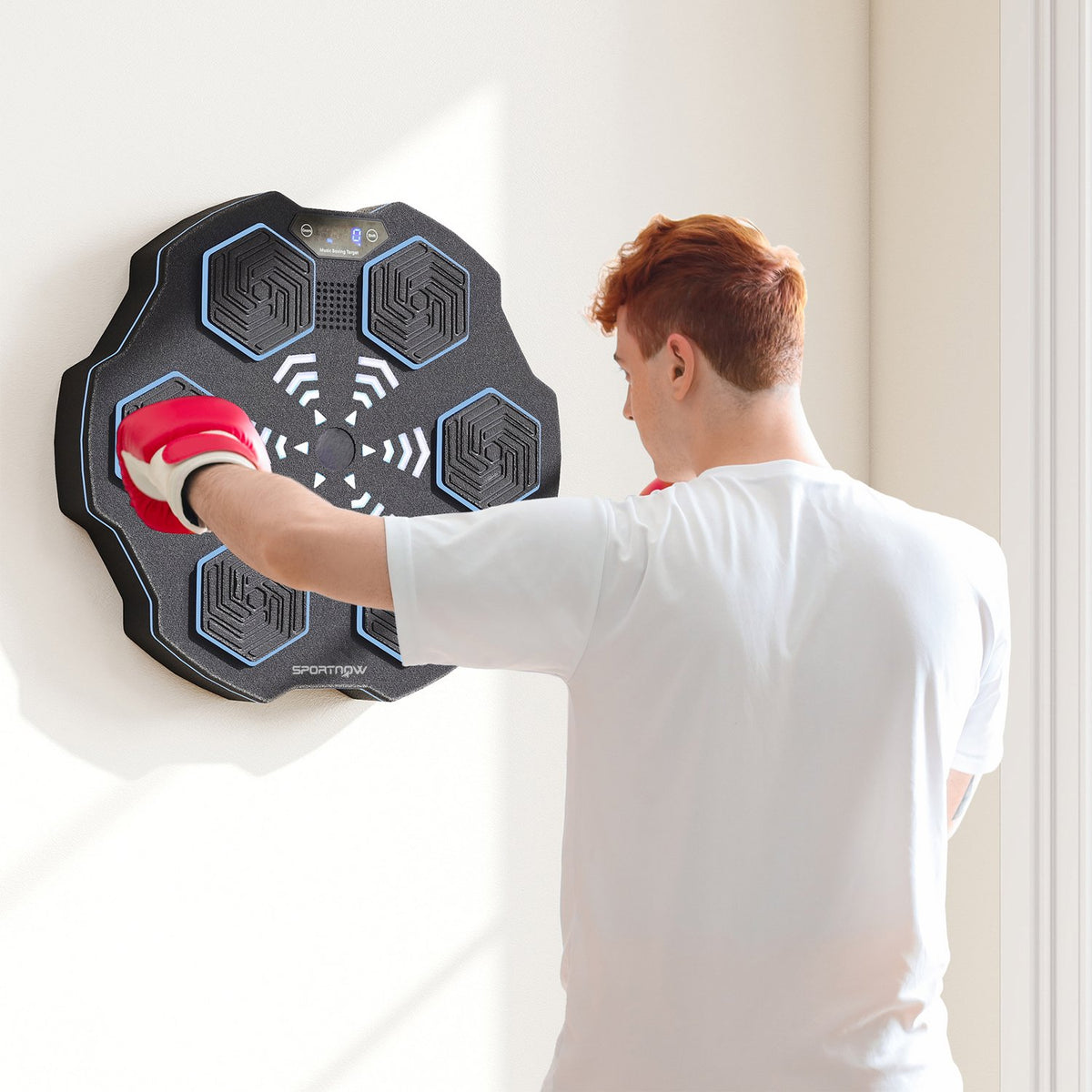 Music Box Machine, Bluetooth Speaker, Wall Mountable, 9 Speeds and Modes, LED Lights, Black