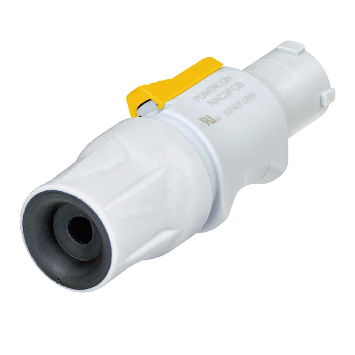 NAC3FCB Lockable cable connector, power-in, screw terminals, gray