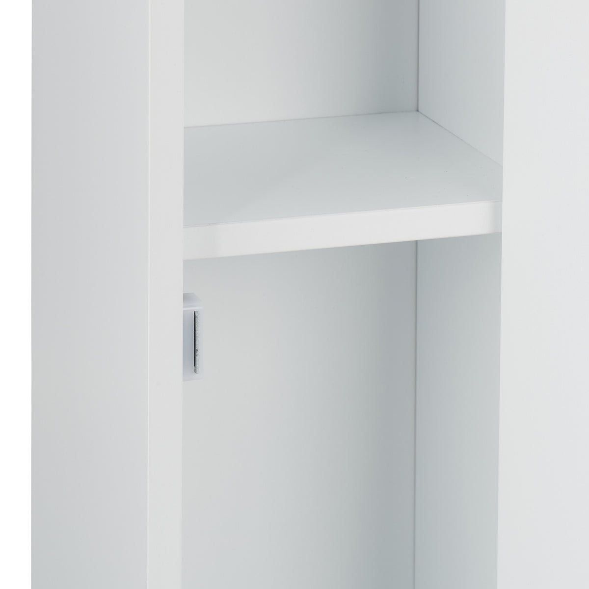 Narrow Bathroom Cabinet with Toilet Paper Holder