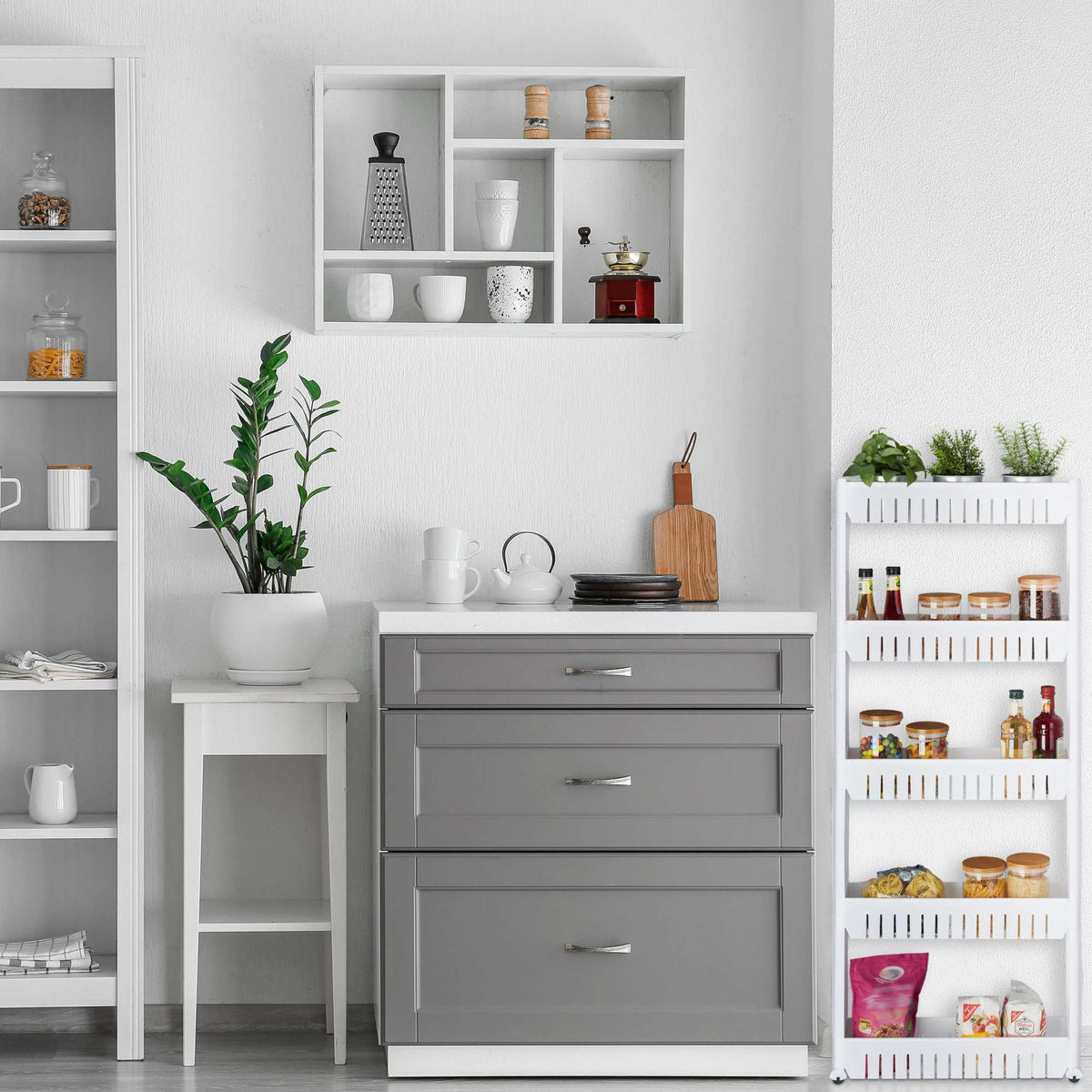 Narrow Niche Trolley with 5 Shelves