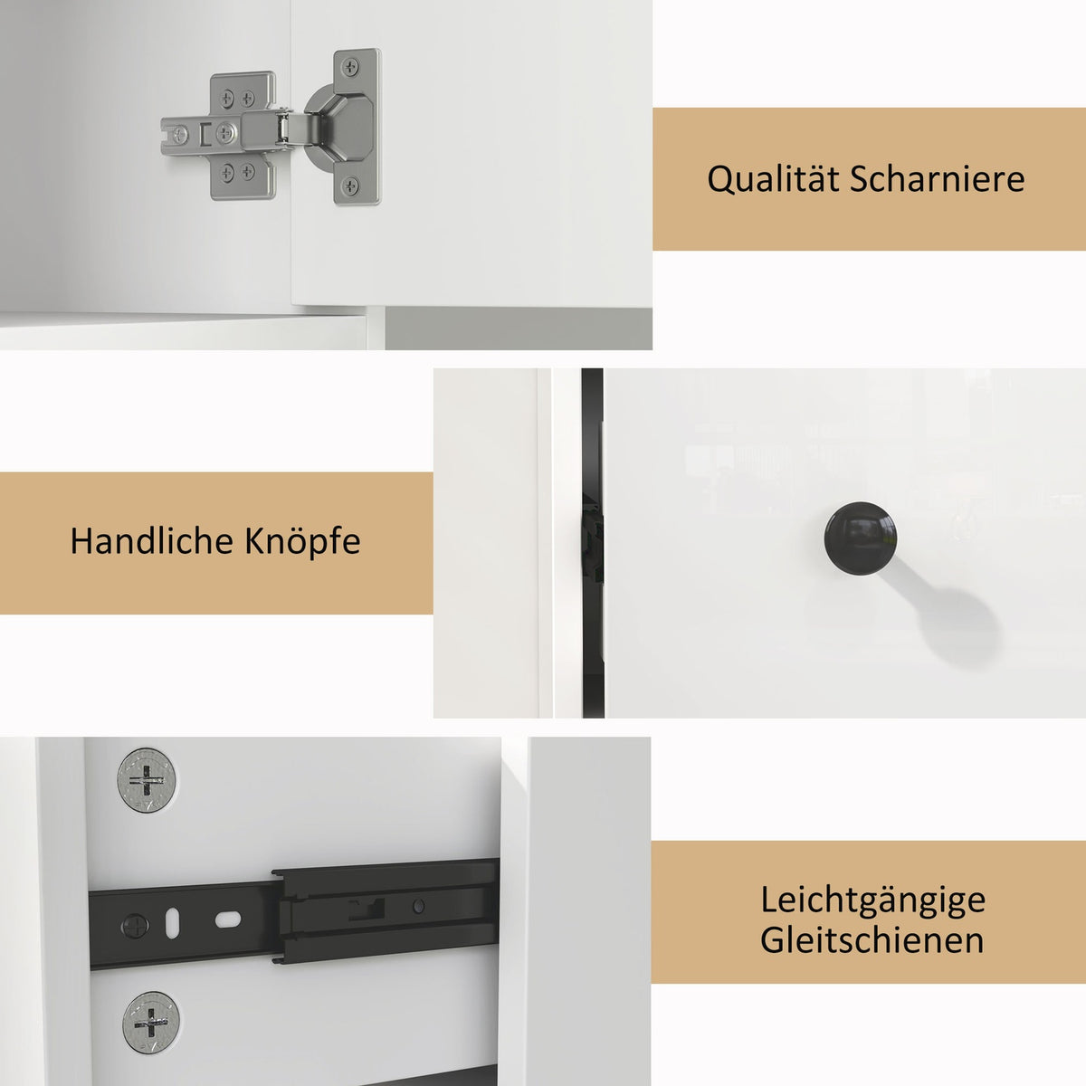 Narrow bathroom cabinet, tall toilet cabinet with drawer, 3 open compartments, adjustable shelf, bathroom cabinet for small rooms, bathroom, living room 20 x 20 x 178 cm white
