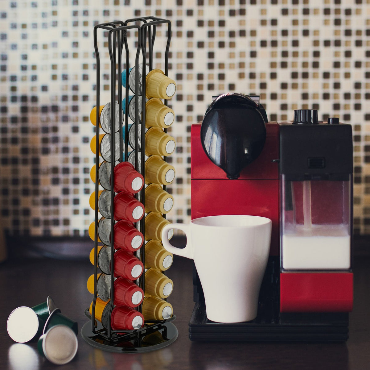 Nespresso capsule holder for 40 capsules