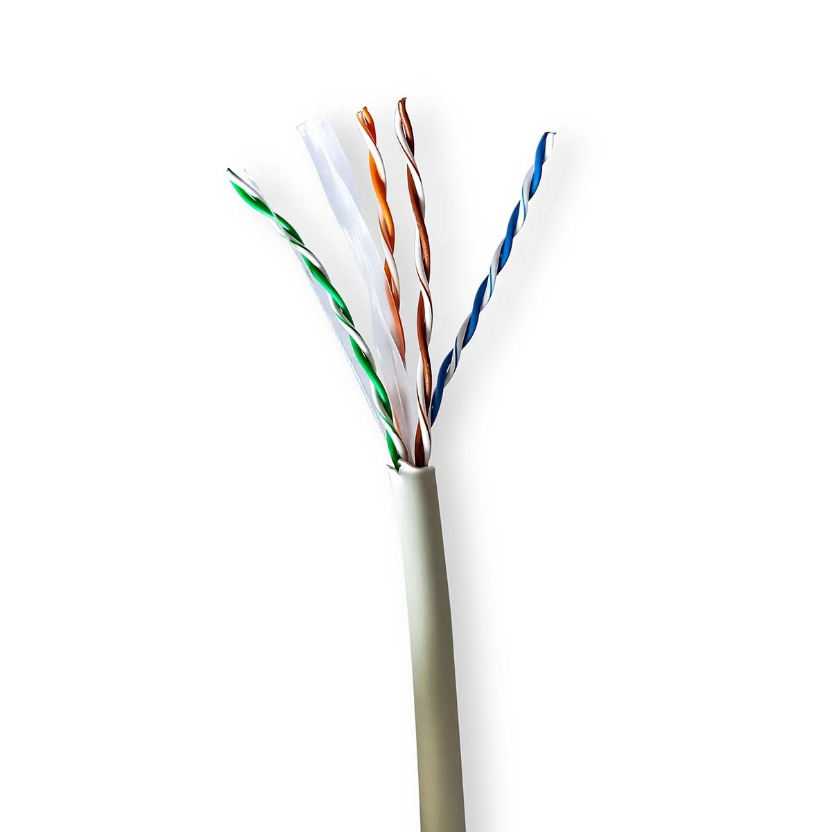 Network Cable Roll | CAT6 | Stranded | U/UTP | Bare Copper | 100.0 m | Indoor | Round | LSZH | Grey | Gift Box