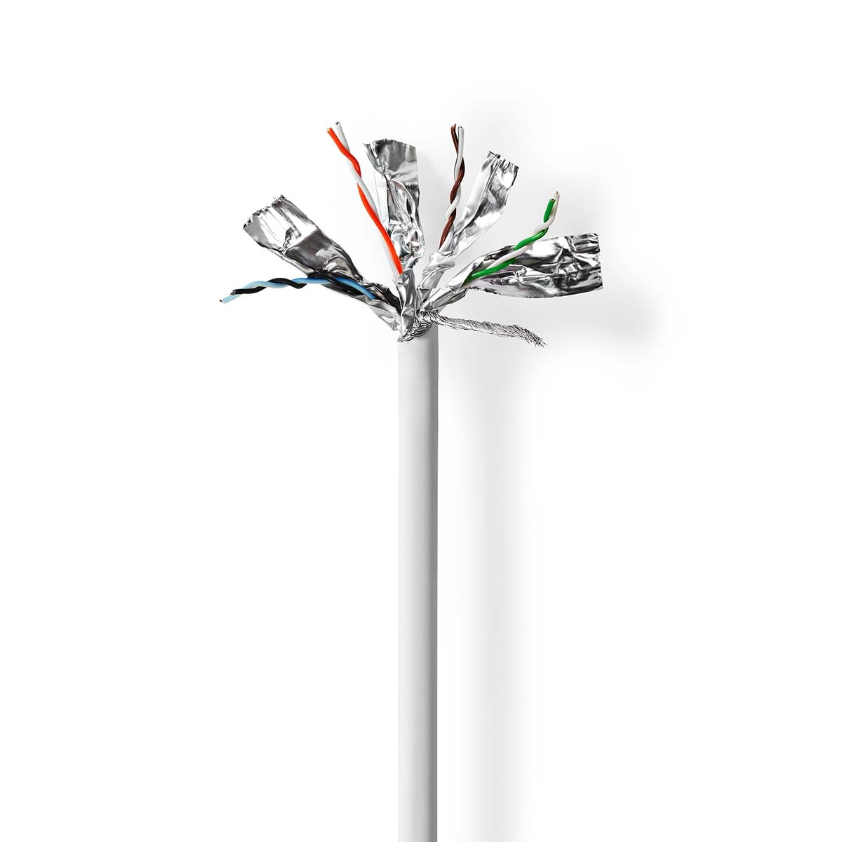 Network Cable Roll | CAT6a | Solid | S/FTP | Copper | 100.0 m | Indoor | Round | LSZH | Grey | Gift Box