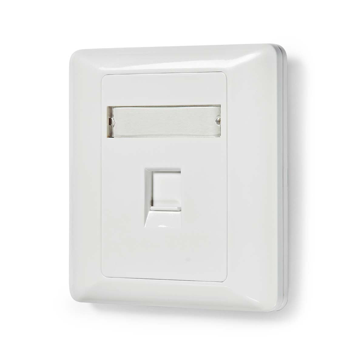 Network Keystone Face Plate | Face plate RJ45 | 1-Port port(s) | ABS | White | Envelope