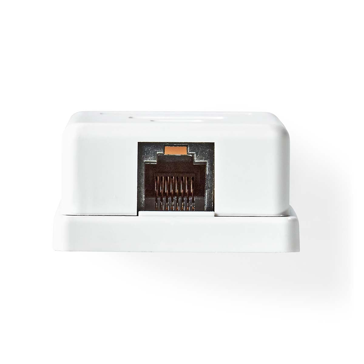 Network Wall Box | On-Wall | 1 port(s) | UTP CAT6 | Straight | Female | Gold Plated | ABS | White | Box
